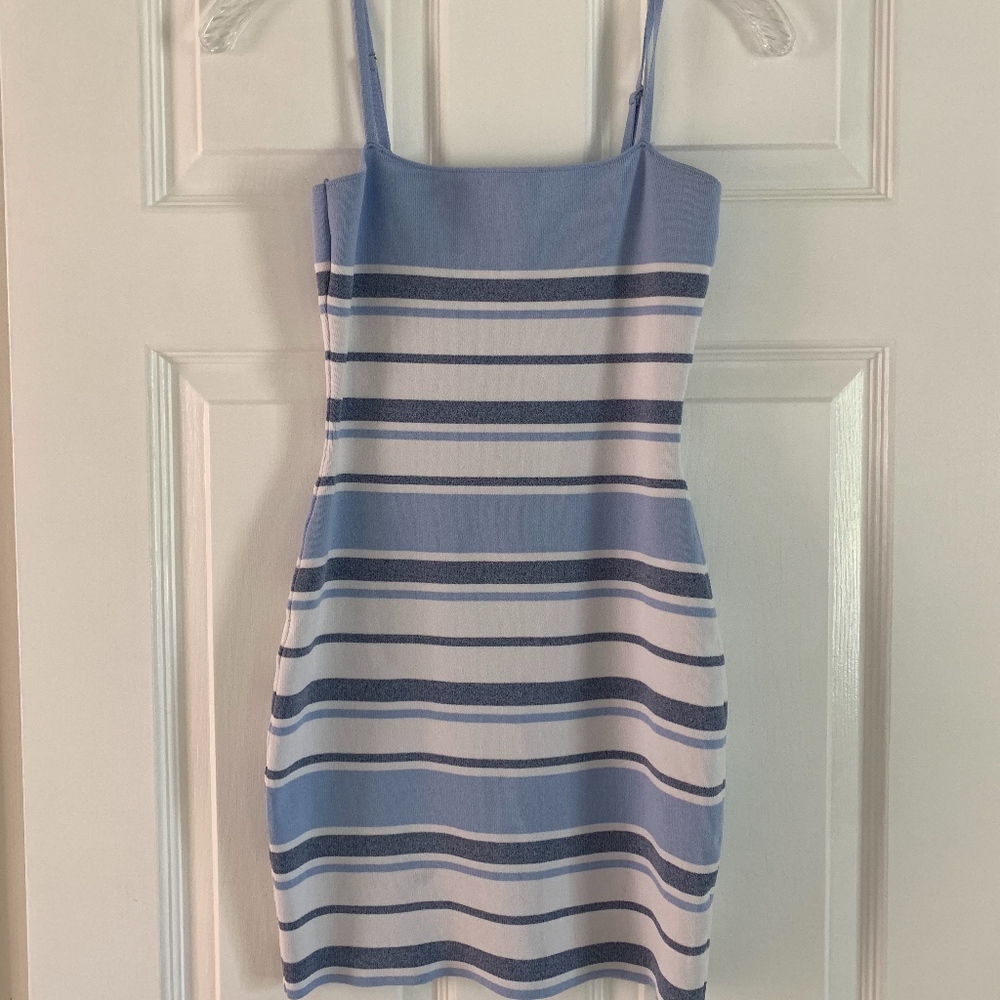 Superdown "Dionne Striped Knit Dress"